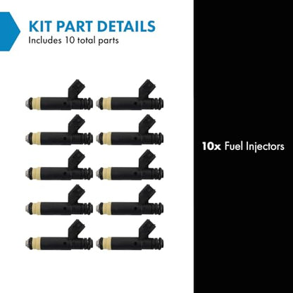 TRQ Fuel Injector Set - style: FIA58819