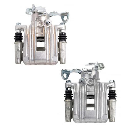 TRQ Rear Brake Caliper Set Zinc Coated Brackets Hardware - color: Replacement, size: CLA31946