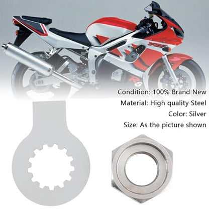 Topteng Front Sprocket Nut Lock Washer Tab Kit for YAMAHA R6 1999-2006, YZF 600 THUNDERCAT 1995-2007, YZF 1000 THUNDERACE 1997, TDM 850 1993