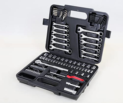 MECHMAX 121-Piece Mechanics Tool Set, 1/4 & 3/8-Inch Drive - style: 121 Piece