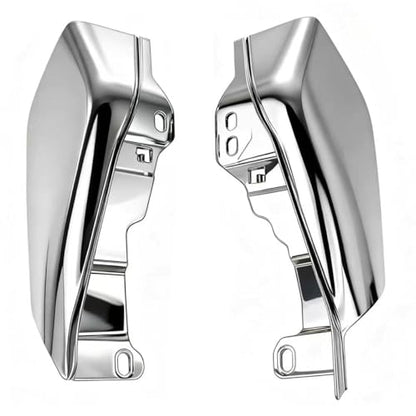 Heat Shields for Harley Davidson Touring Street Glide Road Glide Electra Glide Road King Ultra Limited Tri Glide CVO 2017-2024 2025, Gloss Chrome - color: Chrome