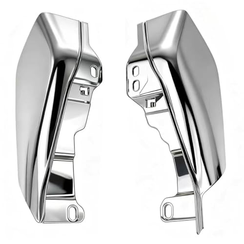 Heat Shields for Harley Davidson Touring Street Glide Road Glide Electra Glide Road King Ultra Limited Tri Glide CVO 2017-2024 2025, Gloss Chrome - color: Chrome