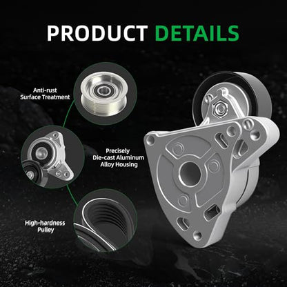 Serpentine Belt Tensioner Idler Pulley Kit #31170RAAA01 36320 - size: for civic 2006-2011
