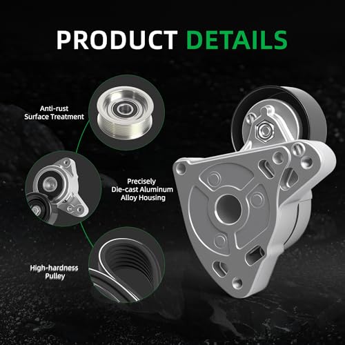 Serpentine Belt Tensioner Idler Pulley Kit #31170RAAA01 36320 - size: for civic 2006-2011