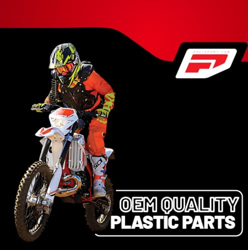 Polisport Motocross (MX) Restyling Kit for Honda CR125/250 (2004-07) Dirt Bike – OEM Quality, Durable, Flexible & Perfect Fit – Black