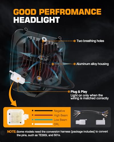 LED Dirt Bike Headlight Enduro Motocross Lights for 2017-2024 Husqvarna - color: black B