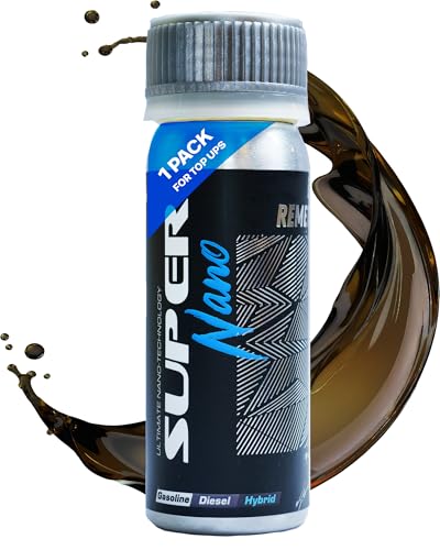 Pro Oil Additive for Car Engine - SuperNano Engine Remetalizer - Engine Flush with Advanced Nanoparticle Technology for Engine Wear Repair and Oil Treatment - Compatible with Gas, Diesel & Hybrid-50g