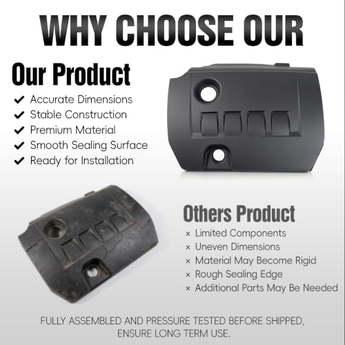 Engine Top Cover Fit for Toyota & Lexus VVT-i, Matches PN 1121237010
