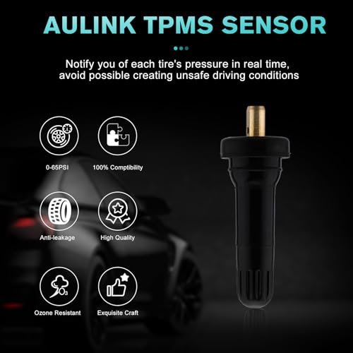 AULINK 100PCS 20008 TPMS Snap-in Tire Pressure Sensor Valve Stem 2005-2016