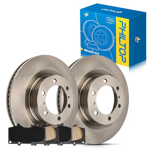 PHILTOP Front Brake Pads and Rotors kit Fit for Lexus 2010-2019 GX460, 13” Brake kit Front Brakes Rotors Automotive Replacement Brake kits - size: Toyota 4Runner 2010-2020 - Front 31554-337.9mm