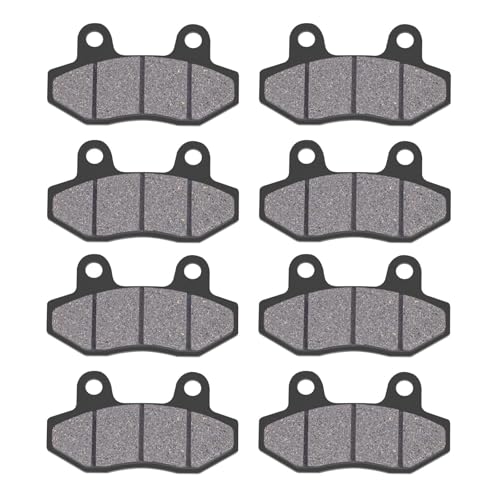Front Rear Disc Brake Pads for Gy6 49cc 50cc 125cc 150cc 200cc 250cc Go kart ATV Dirt Bike Pit Comet GT125 GT250 GT650 Naked GT650R GT650S GT250 GT250R GT650 R S X GV650 Aquilla YB 125 150 250(4pcs) - size: 4 Pairs