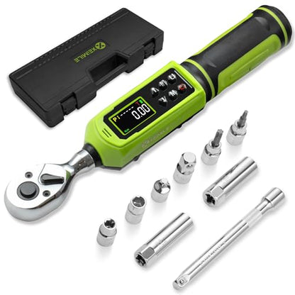 3/8" Digital Torque Wrench-0.66-44.2Ft.Lb for Bike Motocycle Repair - style: 3/8" 0.66-44.25 Ft-Lb Set