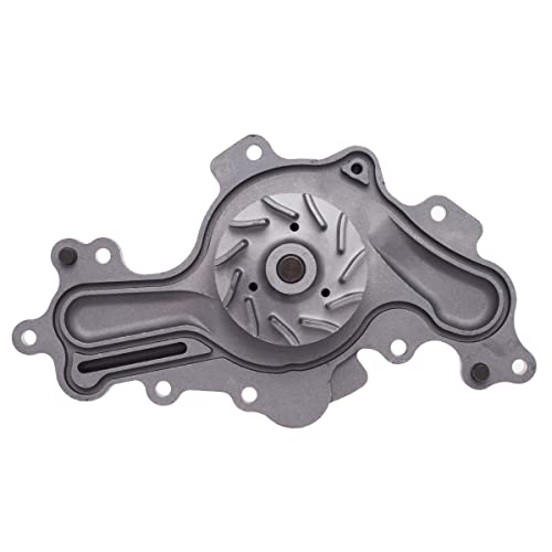 AUQDD AW6348 Water Pump Kit (W/Double-Row Sprocket;For 3.5L/3.7L) Fit For 2012-2018 Ford Edge Flex Explorer Taurus /2013-2016 Lincoln MKS MKZ,12-18 MKT MKX (Replace # 252-955 19326227 AA5Z8501C) - size: AW6348