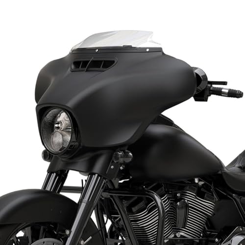 HR3 Black Denim Batwing Outer Fairing Body + Vent Trim Compatible with 2017&2022 Street Glide Special FLHXS - color: Black Denim