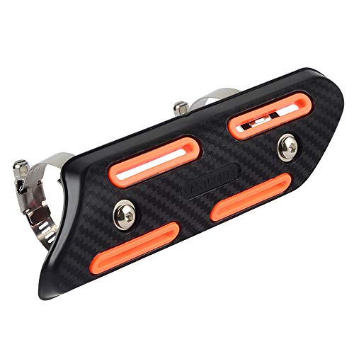 NICECNC Orange 4 Stroke Exhaust Heat Protector Shield - color: orange