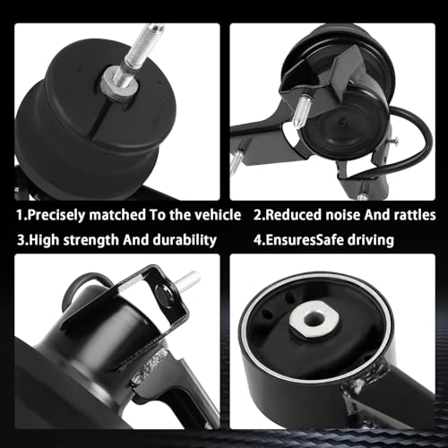 Engine Mount and Trans Mount kit Compatible with 2007-2017 Camry 3.5L - size: 2008-2012 Avalon 3.5L