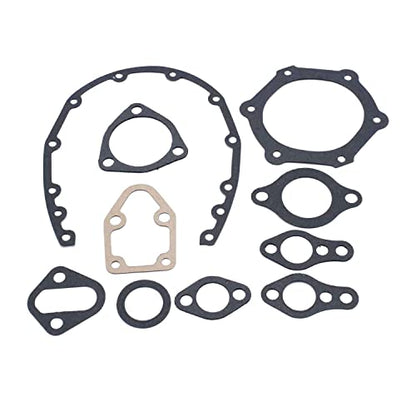 1 Set Overhaul Engine Gasket Set Full Gasket C350-1 260-1000 KS2600 Compatible with Small Block Chevy Engines SBC 283 302 307 327 350 5.7L 2 PC