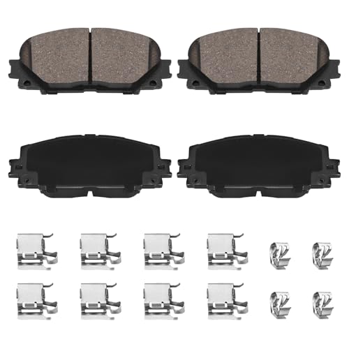 D1184 Front Ceramic Brake Pads Kit Fit For Scion iQ 2013, For Toyota Prius C 2012-2019, For Toyota Yaris 2007-2018 - style: HZ1184