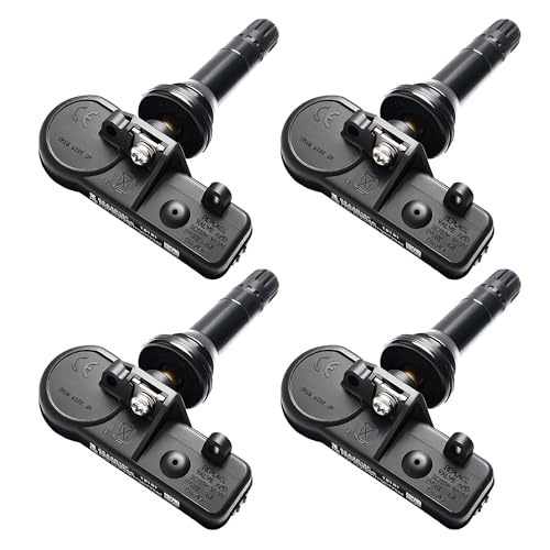Set of 4 TPMS Tire Pressure Monitoring System Sensor 433MHz Compatible with Jeep Wrangler JK Dodge Ram Charger Replacement for 56029398AB 68142397AA 68241067AA 68241067AB - style: 4