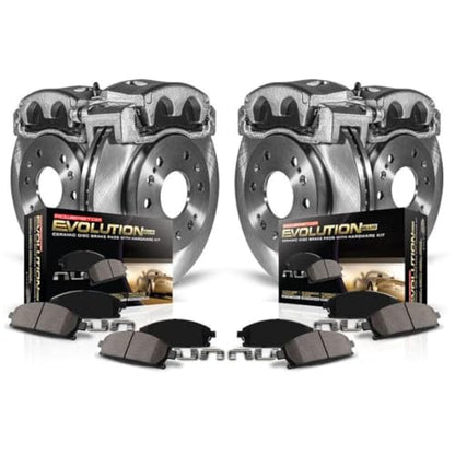 PowerStop Replacement Brake Pad Rotor Caliper Kit Front & Rear KCOE2722