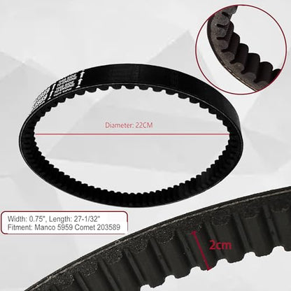 3PCS 30 Series Go Kart Drive Belt Replaces Manco 5959 / Comet 203589 Durable Trorque Converter Belt - size: 30 Series 5959