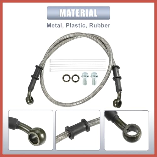 ACROPIX 80cm Motorcycle Hydraulic Brake or Clutch Line Hose Universal