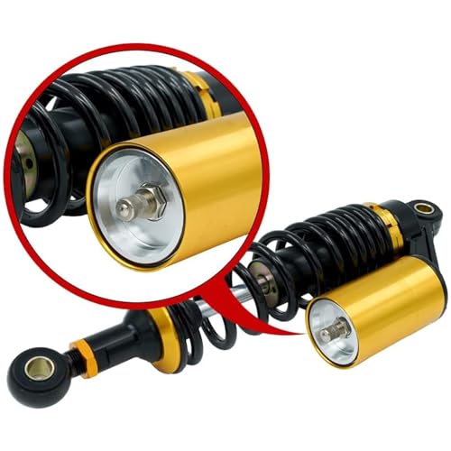 DREAM MOTION 1 pair 330mm Adjustable Rear Air Shock Absorbers Suspension Powersports Parts For Honda CRF150cc~750cc Apollo125cc KLX Karting(Go kart) Moped Quad (ATV) Drit Pit bike Accessories,Glod