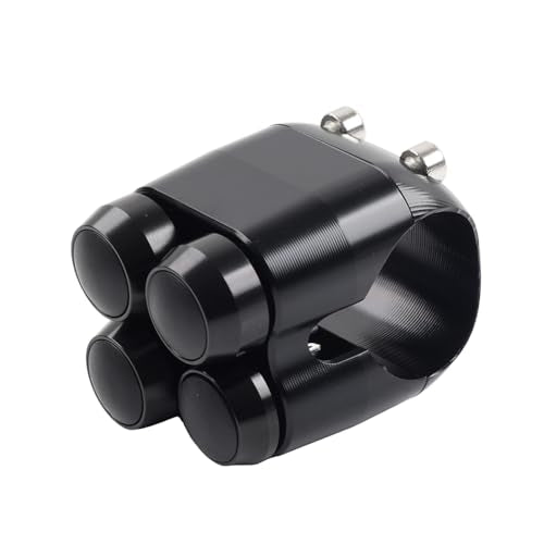 SIKUAI 1" 4 Buttons Black Handlebar Switch Control for Harley Cruiser