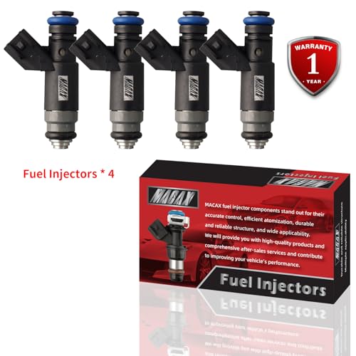 Set of 4 Fuel Injectors 4891573AB FJ483 RL891573AB Replacement - size: FJ483
