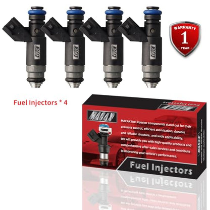 Set of 4 Fuel Injectors 4891573AB FJ483 RL891573AB Replacement - size: FJ483