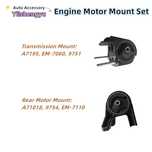 Engine Motor Transmission Mount Kit for 2010-2012 Santa Fe - size: 2011-2013 Kia Sorento L4 2.4L/V6 3.5L