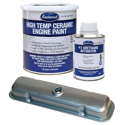 Eastwood Pontiac Metallic Blue 66-72 High Temperature Ceramic Engine Paint and Activator - color: Pontiac Metallic Blue 66-72