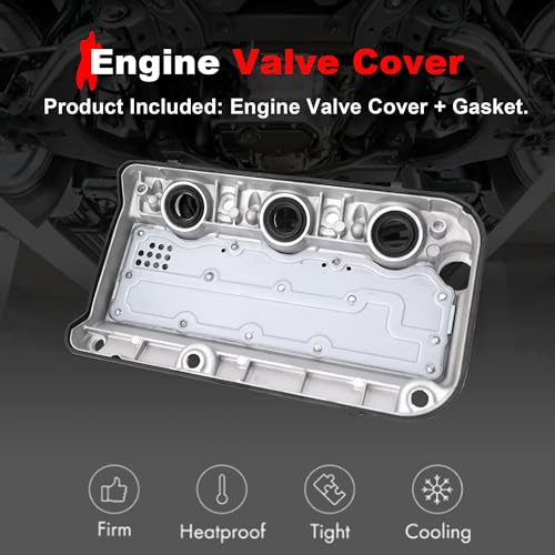 Front Engine Valve Cover With Gasket For Honda Acura V6 3.5L - color: Front