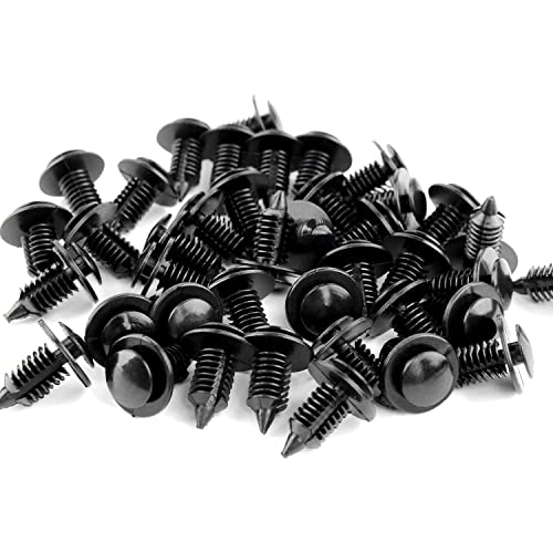 Frokom Automotive Door Panel Clips 9mm Hole Size Fasteners Push Pins Retainers for Ford GT/Bronco/Taurus/Dodge Ram/Jeep Wrangler-25pcs - size: 9mm 25 PCS Car Clips