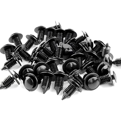 Frokom Automotive Door Panel Clips 9mm Hole Size Fasteners Push Pins Retainers for Ford GT/Bronco/Taurus/Dodge Ram/Jeep Wrangler-25pcs - size: 9mm 25 PCS Car Clips