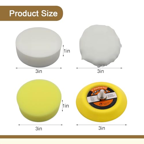 49-36-2438 Buffing Polishing Pads Kit for Milwaukee M12 Polisher