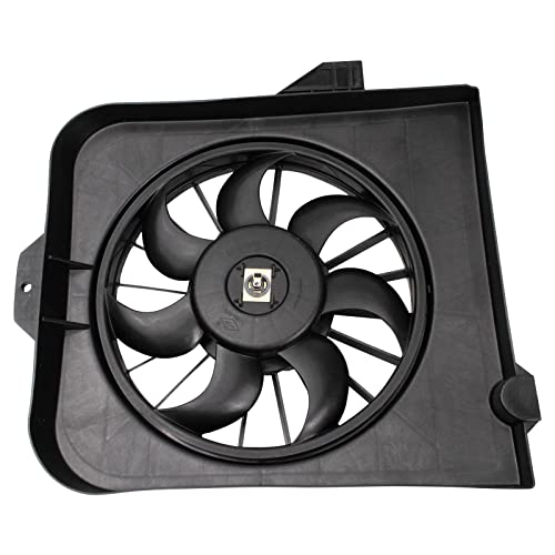 TRQ Left Radiator Cooling Fan Assembly Driver Side - style: RFA80428