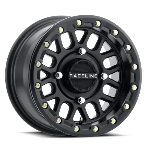 Raceline Wheels A93B PODIUM UTV/ATV Wheel Black 15x6" 4x137", 40 mm offset/(5.07"B/S) - color: BLACK, size: 15x6" inches, 4X137, 40/5.07"
