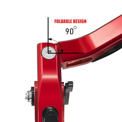 MFGZD for R1 Red Motorcycle Brake Clutch Levers Extendable Long - style: R1 Red