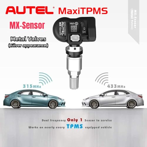 Autel MaxiTPMS MX TPMS Sensor 20 Pack, Universal 315MHZ 433MHz Metal Stem - size: 20pcs 1-Sensor M