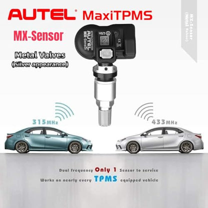 Autel MaxiTPMS MX TPMS Sensor 20 Pack, Universal 315MHZ 433MHz Metal Stem - size: 20pcs 1-Sensor M