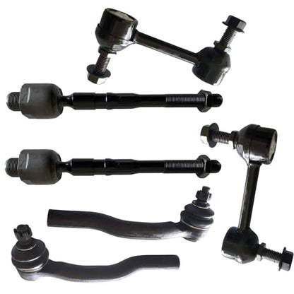 Front Tie Rods & Sway Bar for Ford Edge 2007-2014, for Lincoln MKX 2007-15 - size: K750159 ES800473 ES800474 EV800576
