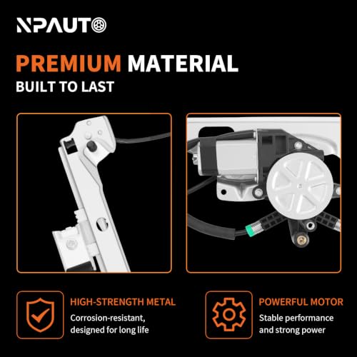 Front Passenger Side Power Window Regulator with Motor fit for 2007 2008 2009 2010 2011 2012 2013 Chevy Silverado 1500 2500 3500 HD Avalanche Suburban Tahoe, GMC Sierra Yukon XL, Right, 741-443 - style: Front Passenger Side