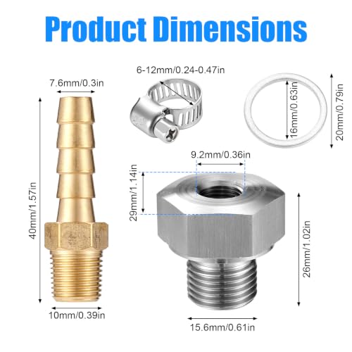 NQEUEPN Oil Pressure Adapter, Engine Oil Priming Tool Kit