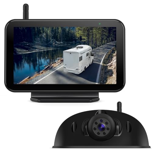 eRapta RV Backup Camera Wireless System for Furrion with 5-Inch Monitor - color: Metallic Gray