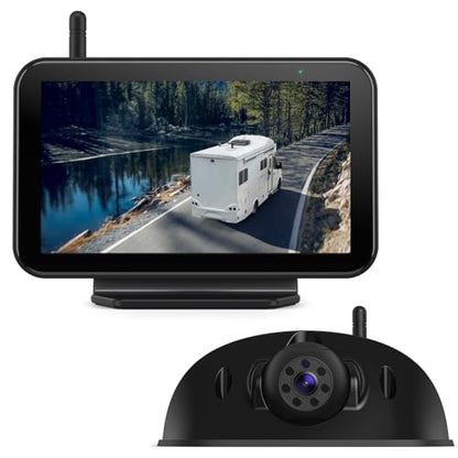 eRapta RV Backup Camera Wireless System for Furrion with 5-Inch Monitor - color: Metallic Gray