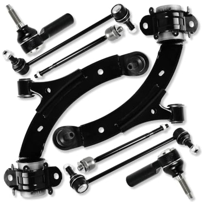 8pc Front Lower Control Arm Ball Joint Stabilizer Sway Bar Links Assembly Outer Inner Tie Rod Compatible with Ford Mustang 2011 2012 2013 2014#OE K622155 K622156 EV800801 ES80805 K80899 - size: 8PC-11-14 Mustang&14 Mustang GT