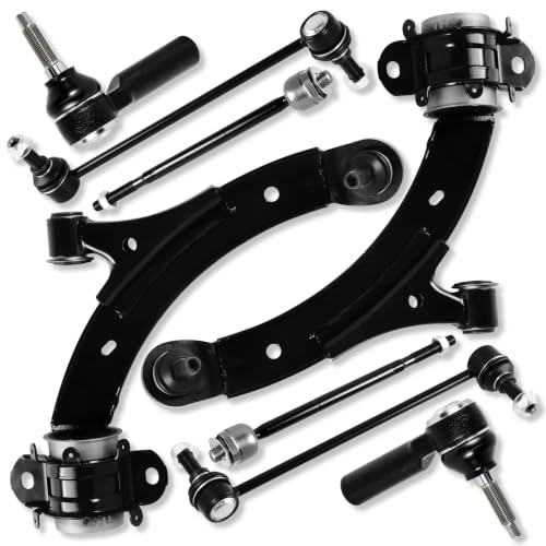 8pc Front Lower Control Arm Ball Joint Stabilizer Sway Bar Links Assembly Outer Inner Tie Rod Compatible with Ford Mustang 2011 2012 2013 2014#OE K622155 K622156 EV800801 ES80805 K80899 - size: 8PC-11-14 Mustang&14 Mustang GT