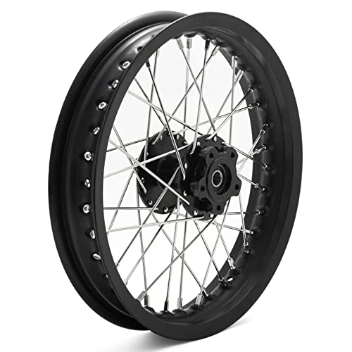 TOFR 14"x2.15" CNC Rear Wheel Rim Hub for Surron SUR-RON Light Bee X LBX - color: Black, size: 14" Rear