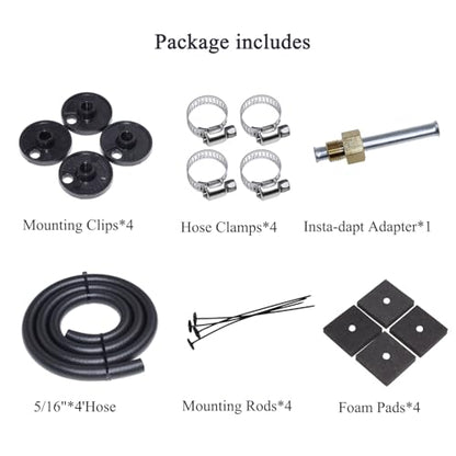 Transmission Oil Cooler Kit, Aluminium alloy Radiator with 5/16" Tube and Hose Mounting Kit(Black) (6 Pass) - color: Black, size: 6 Pass